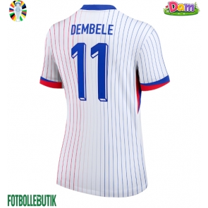 Frankrike Ousmane Dembele #11 Bortatröja Kvinnor EM 2024 Kortärmad